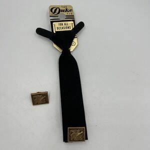 Vintage F.O.E. Fraternal Order Of Eagles Short Tie With 2 Brass Pins